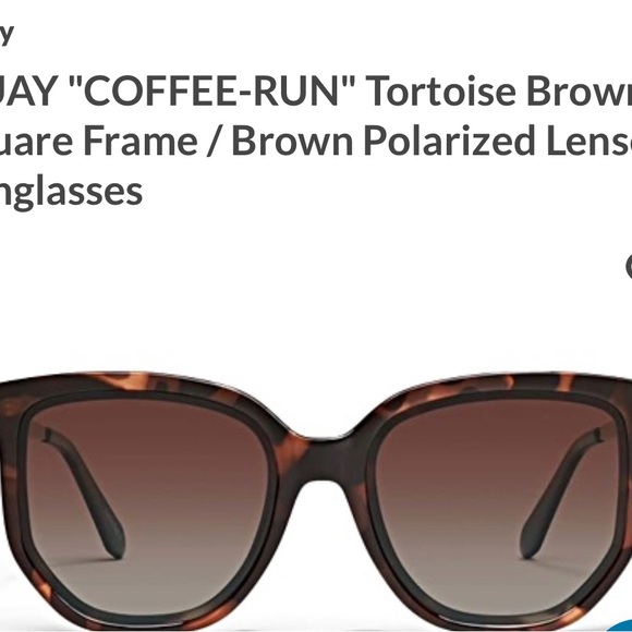 Quay Australia Tortoise Brown Sunglasses - Picture 2 of 2